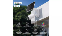 Solar Powered 2K Security Camera Kit